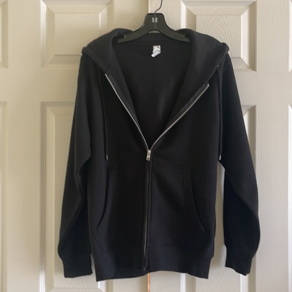 Young Men Street-ware Heavyweight Zipped Fleece Hoodie with Drawstrings. Size S. - Picture 2 of 6